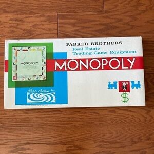 Vintage 1961 Parker Brothers Monopoly Board Game